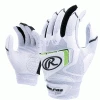 Rawlings Workhorse Pro Fastpitch Batting Gloves - White/Black