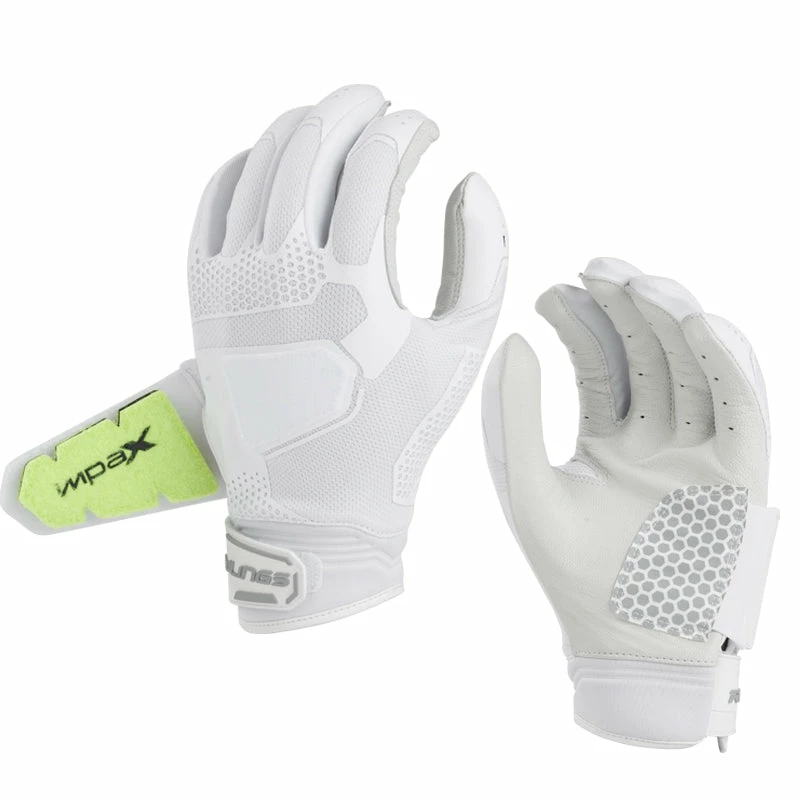 Rawlings Workhorse Fastpitch Batting Gloves - White 1 Rawlings Workhorse Fastpitch Batting Gloves - White